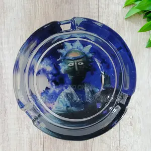 Rick And Morty Art Round Glass Ashtray 85mm