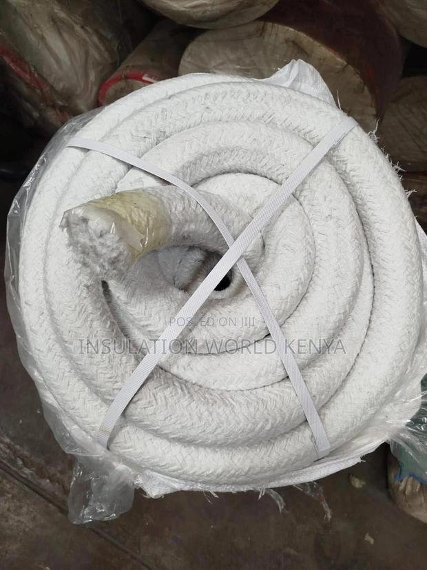 Ceramic Fiber Round Rope–50mm Diameter(Per Mtr)–Non-Asbestos