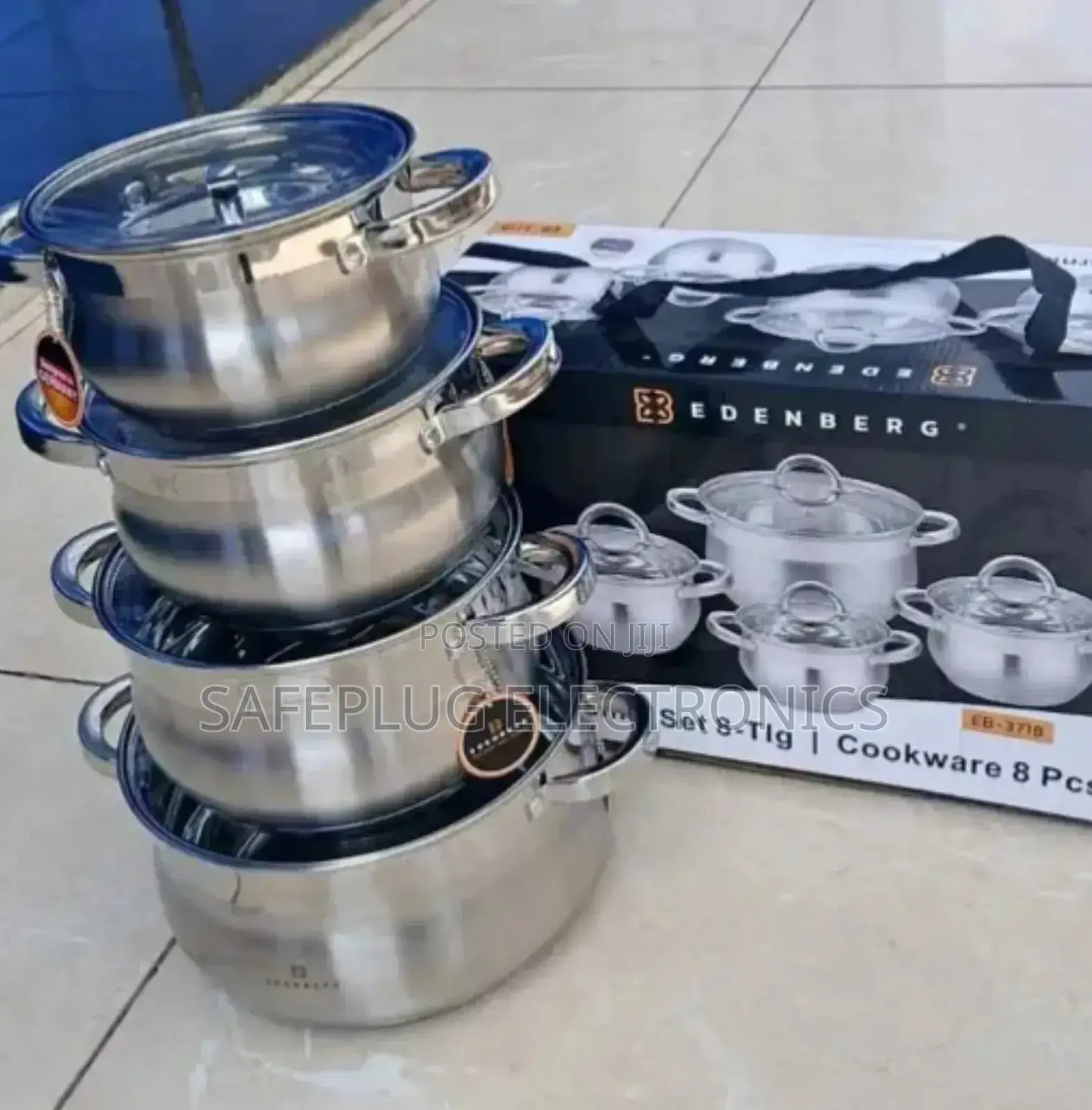 Stainless Steel Cookware Edenberg 8 Pieces
