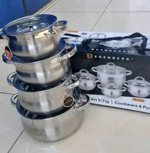 Stainless Steel Cookware Edenberg 8 Pieces
