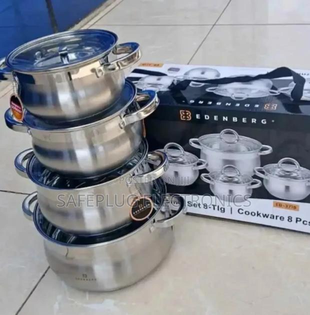 Stainless Steel Cookware Edenberg 8 Pieces - main view