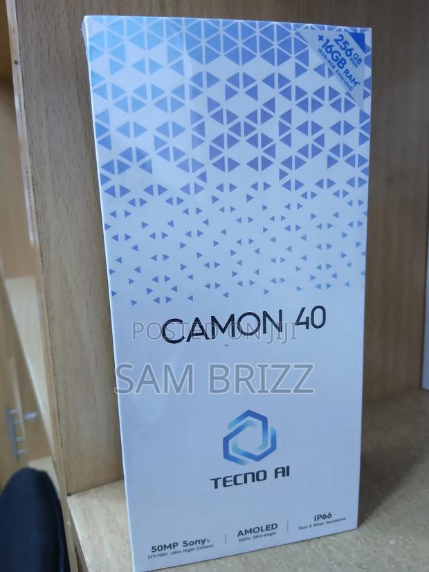 New Tecno Camon 40 256 GB Black - thumbnail 2
