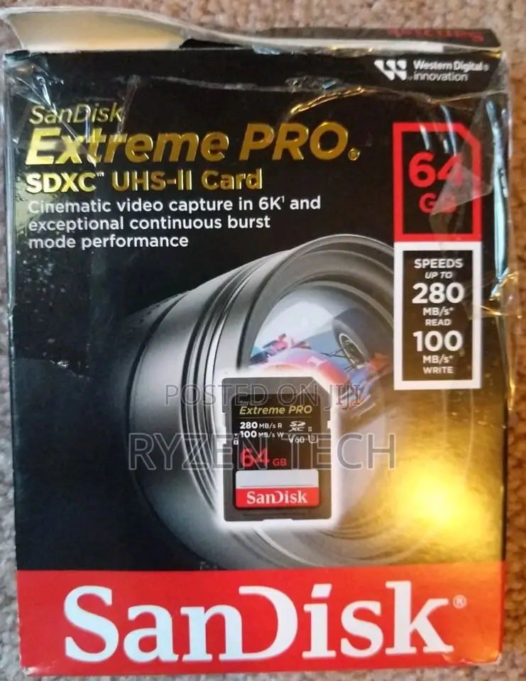 Sandisk Extreme Pro 64gb SDHC Card Up to 280mb/S - 64gb