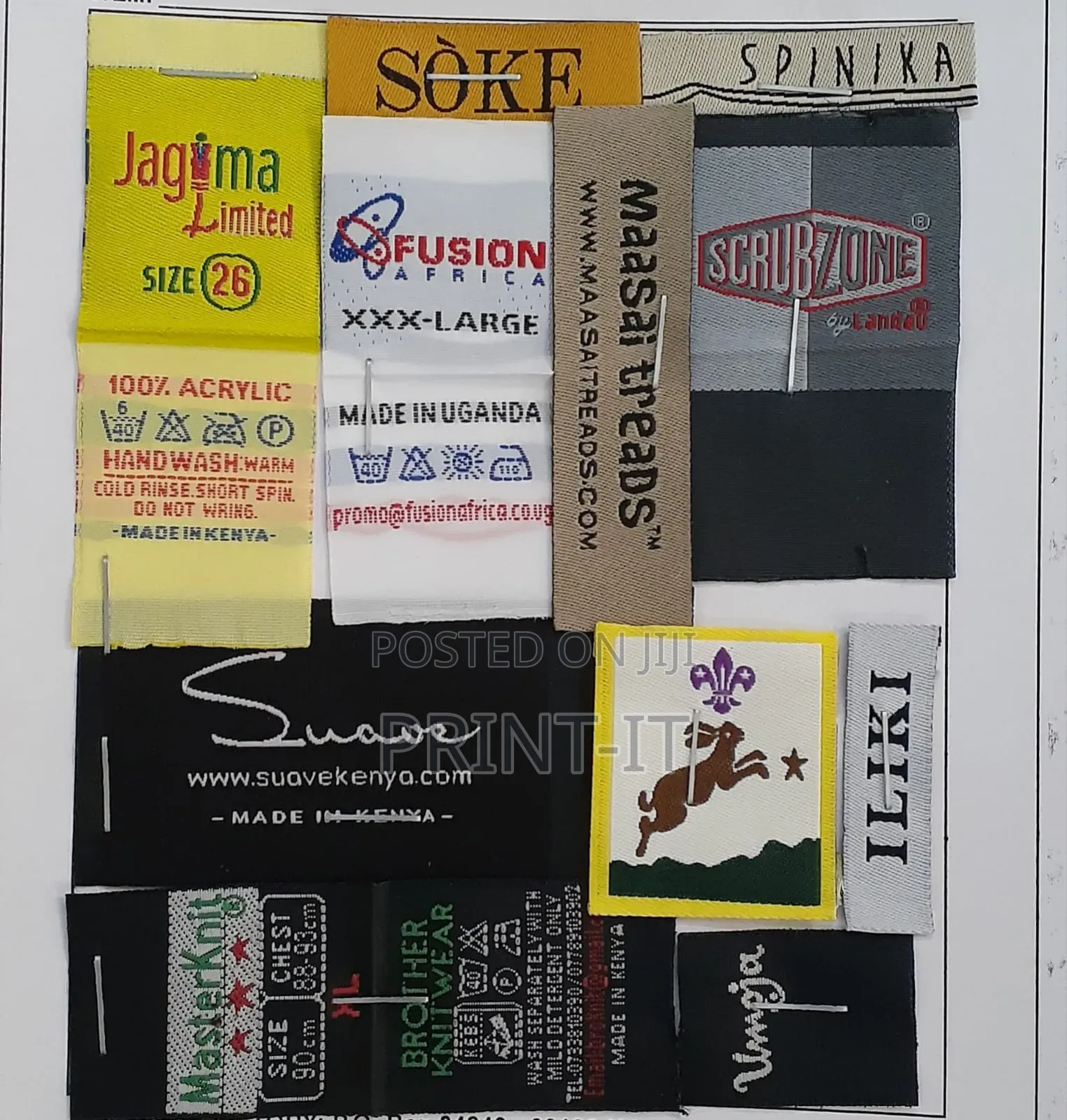 Woven Cloth Tags Printing