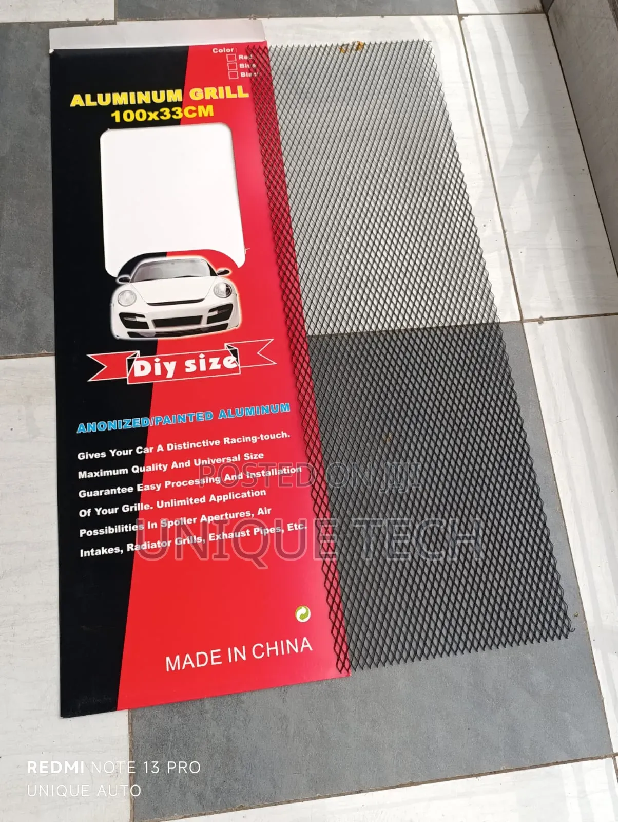 Grill Aluminum Sheet /Mesh / 100x33cm Vent Mesh