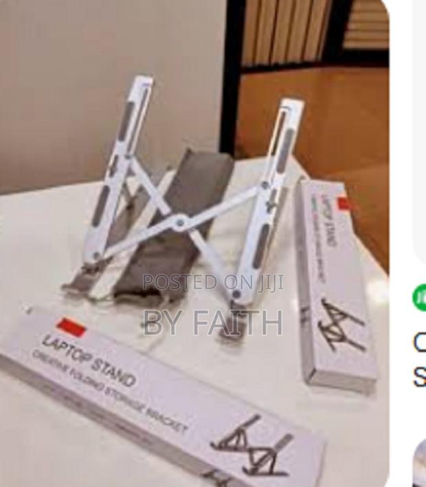 Creative Folding Storage Bracket Laptop Stand (Aluminium) - main view