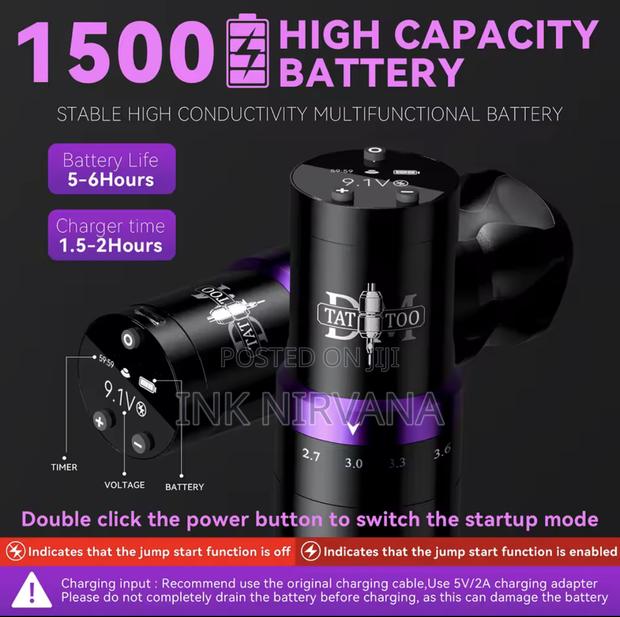 Gorilla Adjustable Stroke Tattoo Machine Pen Wireless Kit - thumbnail 5