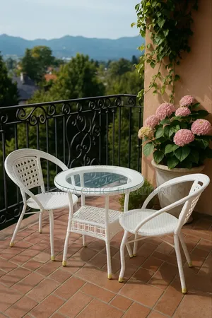 Alpine Wicker Balcony Bistro Set