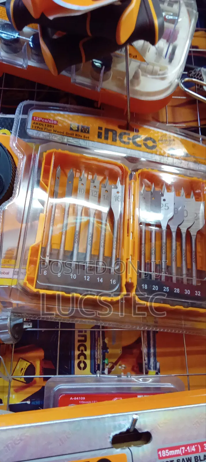 12 Pcs Flat Wood Drill Bits