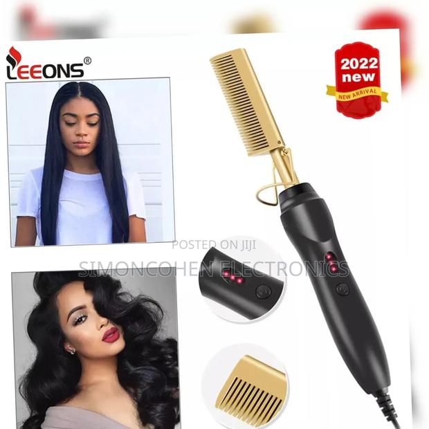 Electric Hot Comb Hair Straightener