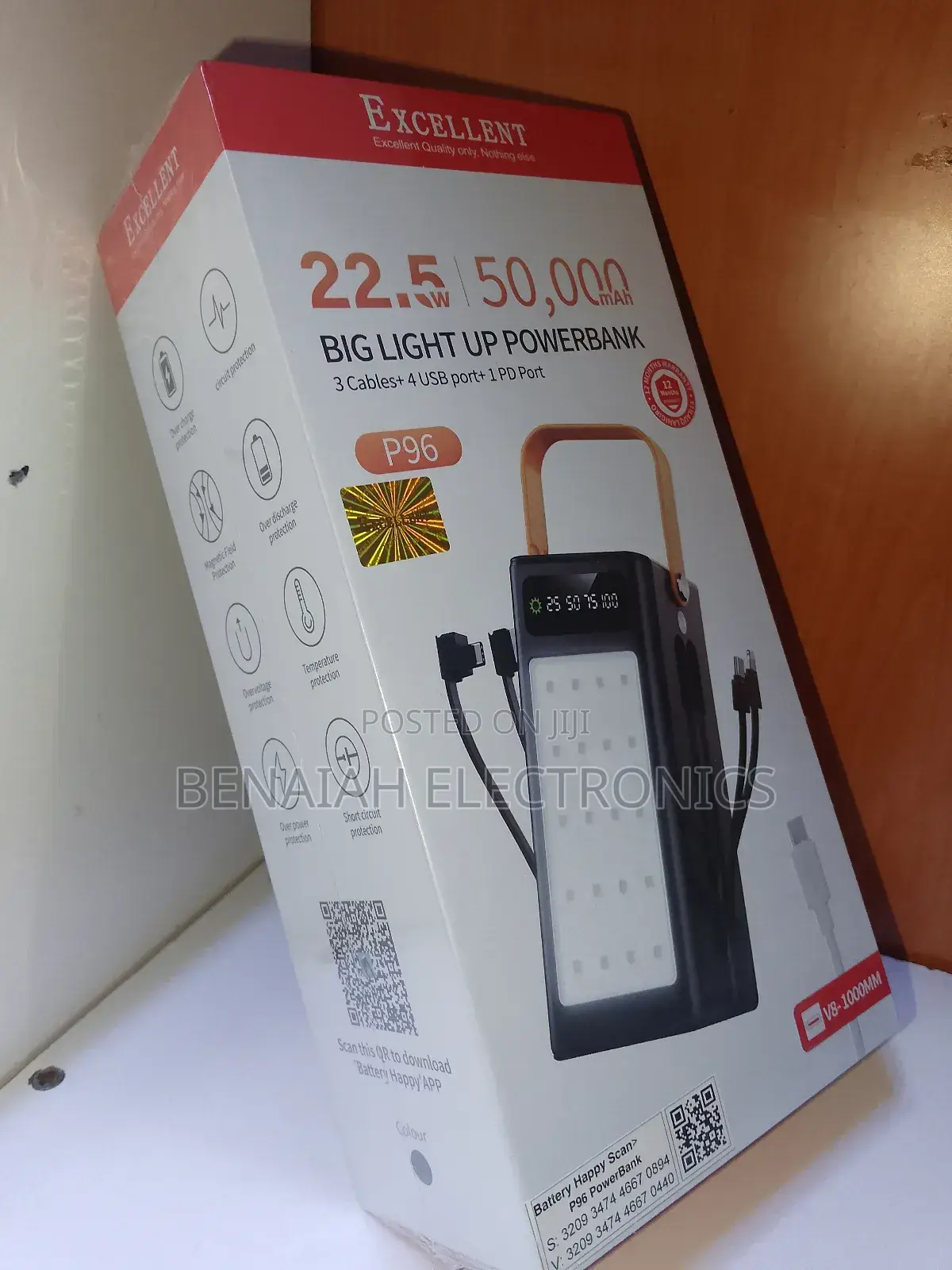 50000 Excellent Powerbank P96,22.5 Volts