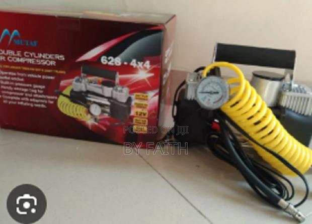 Dual Cylinder Electric Portable Air Compressor Tire Inflator