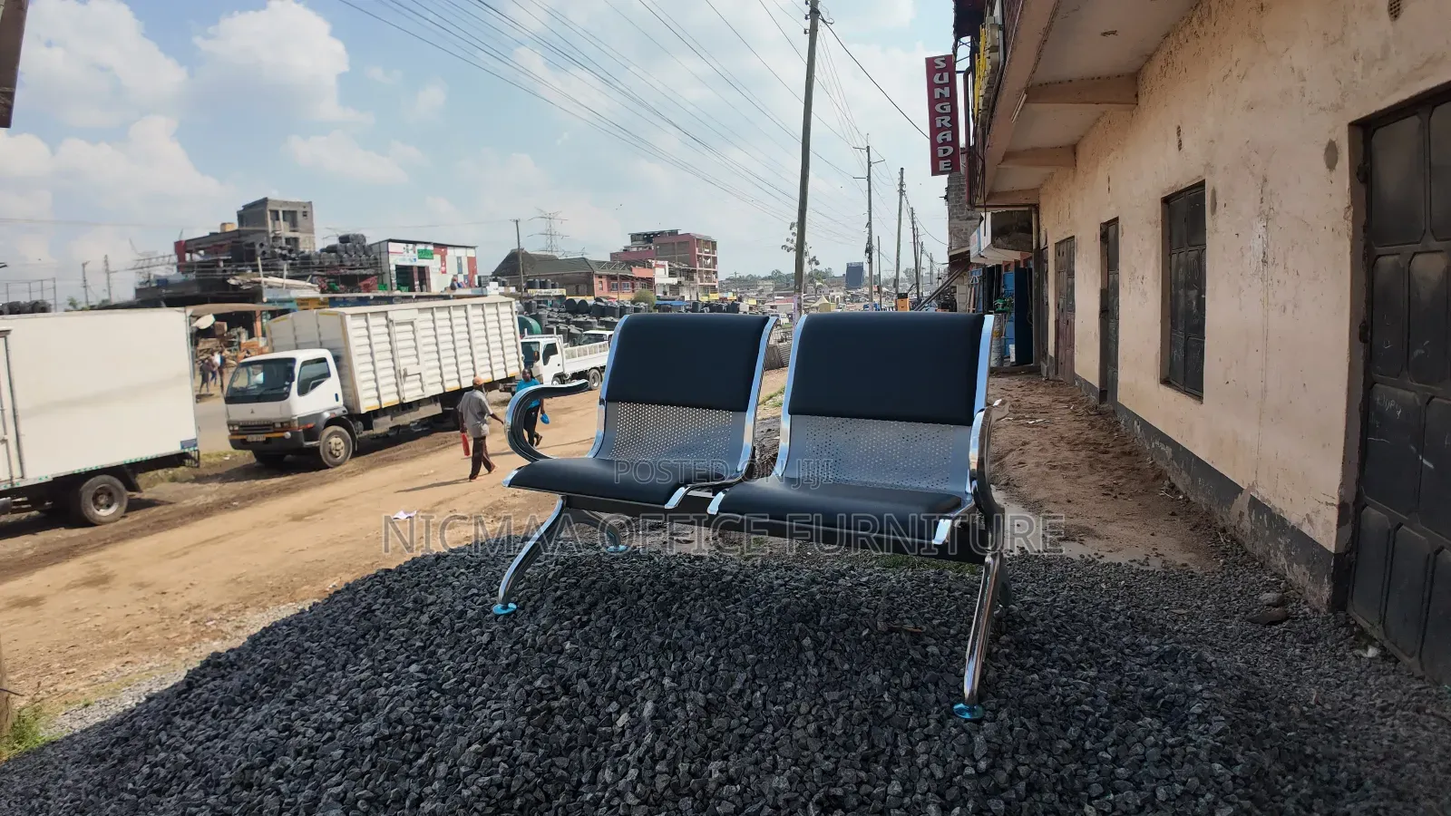 Two Seater Reception Waiting Office Bench