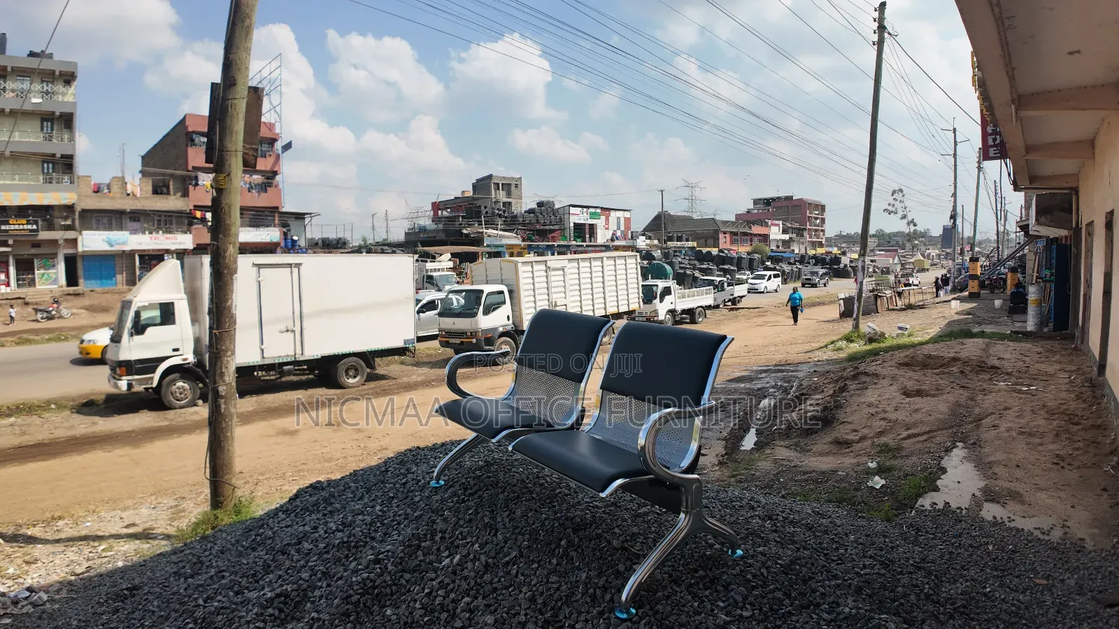 Two Seater Reception Waiting Office Bench