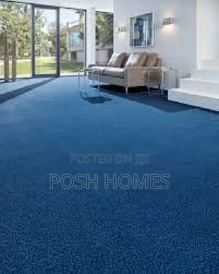 Blue Delta Carpet Elegant Wall to Wall Carpet