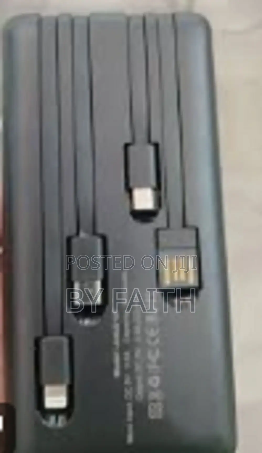 Power Bank 20000 Mah 4 Built in Cables