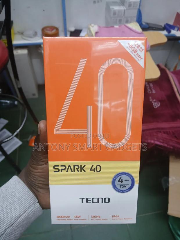 New Tecno Spark 40 128 GB Black - thumbnail 3