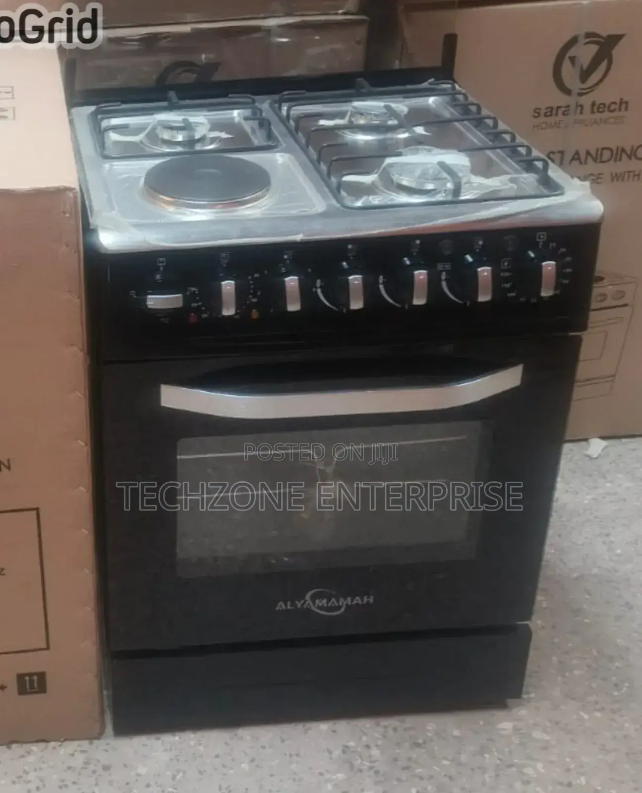 Sarahtech 3 Gas + 1 Electric 60*60cm Cooker, Electric Oven