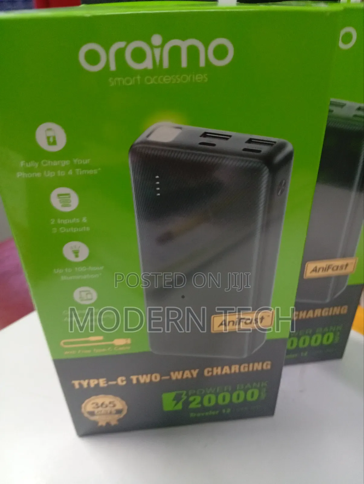 Oraimo Traveler 12 20000mah 12w Power Bank