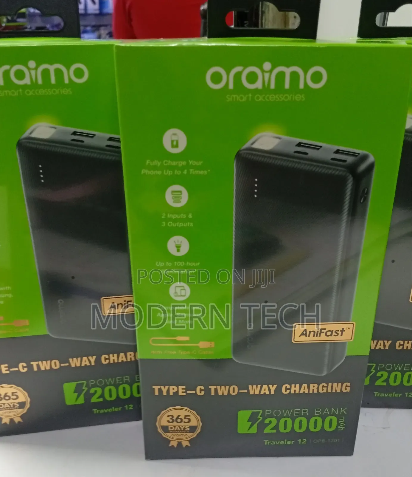 Oraimo 20000mah 12w Power Bank 12w 20009mah