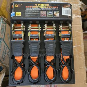 Ratchet Tie Down Set 4pcs Cargo Heavy Duty Ratchet Straps - thumbnail 2