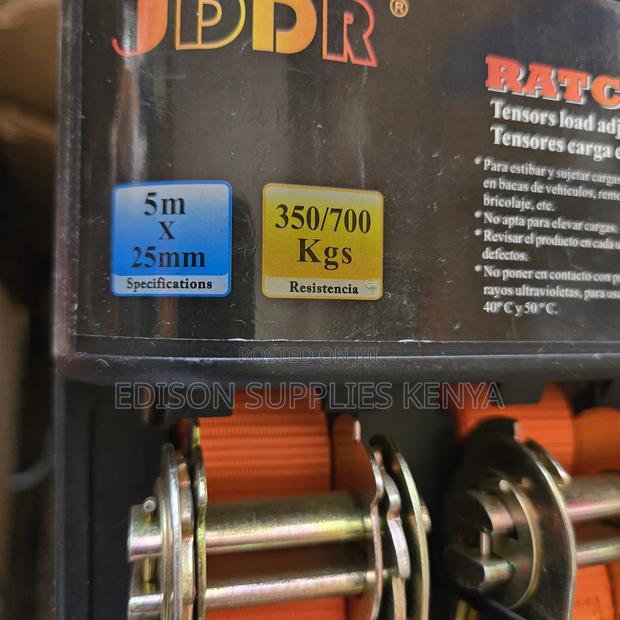 Ratchet Tie Down Set 4pcs Cargo Heavy Duty Ratchet Straps - thumbnail 3