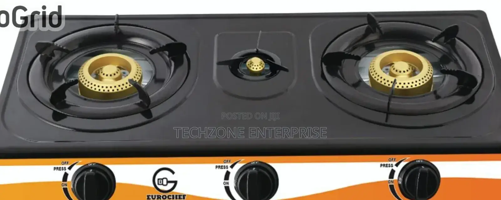 Eurochef 3 Burner Table Top Stainless Steel Burner ;