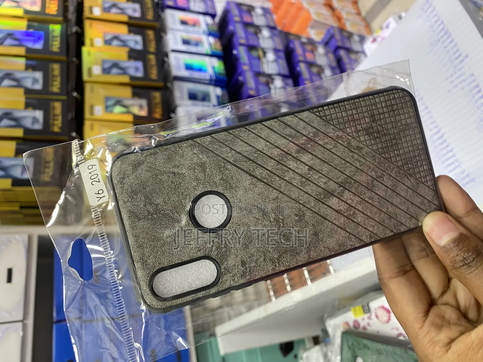 Crombie Soft Silicone Leather Texture Huawei Y6 2019 Case