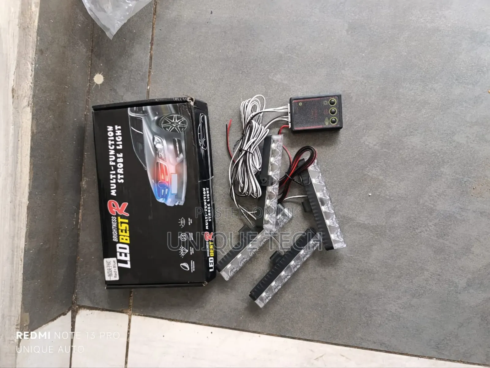 Red Blue Grill Flash Light / Vip Led Grill Lights