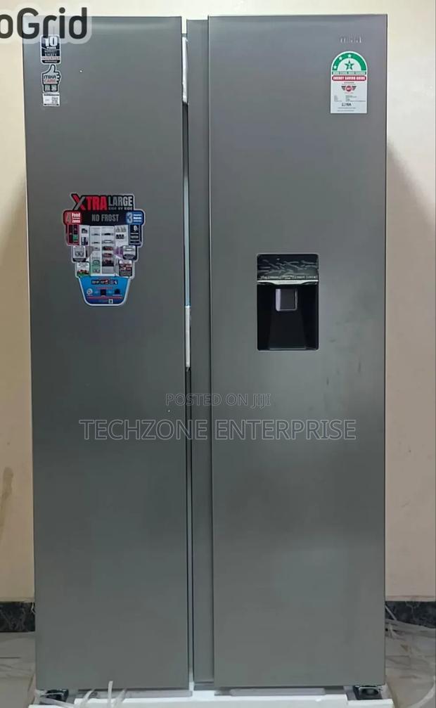 Mika Fridge, 595 Litres 2 Door Side by Side No Frost ;