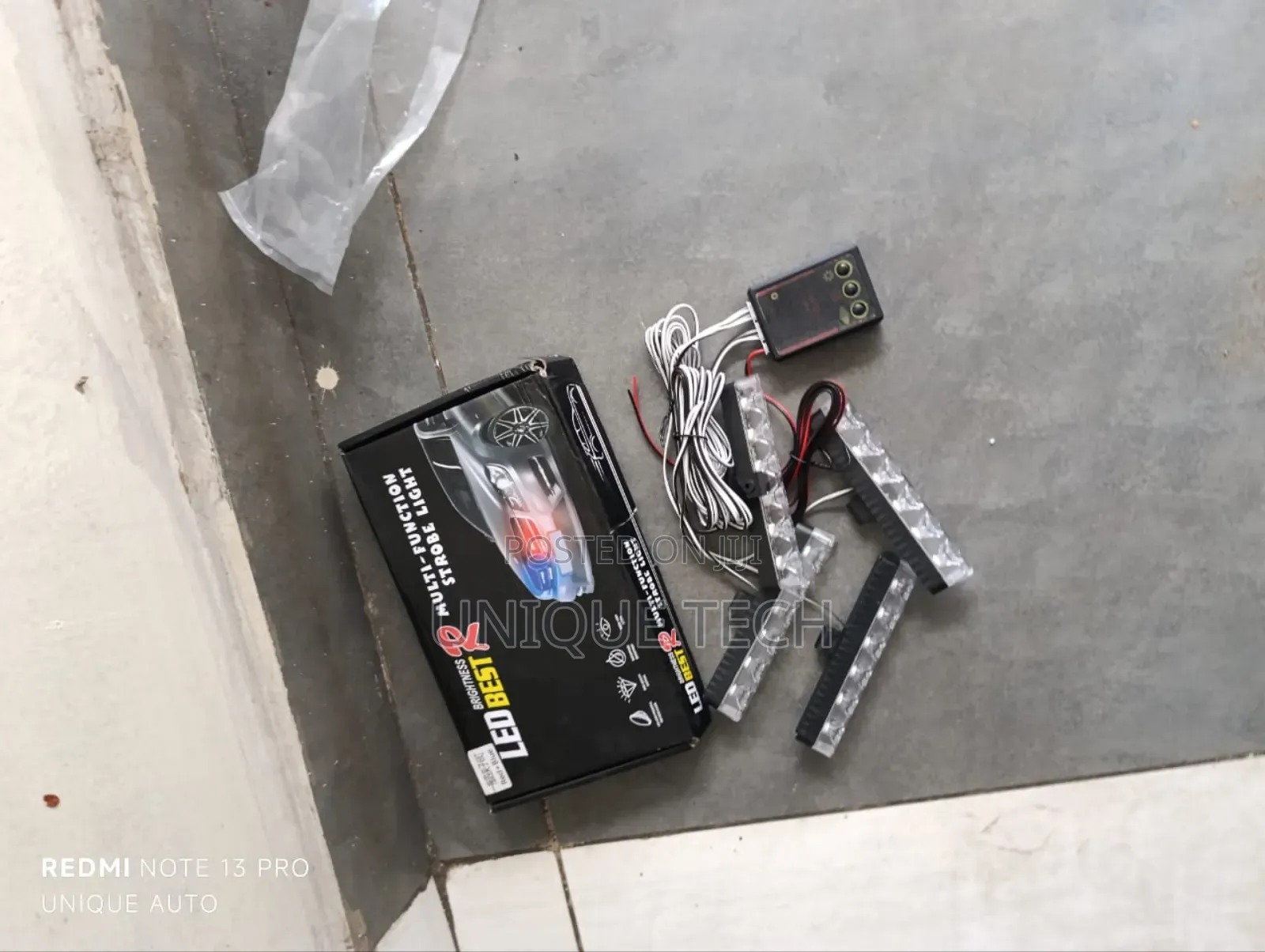Red Blue Flash Light Bar / Vip Grill Led Light