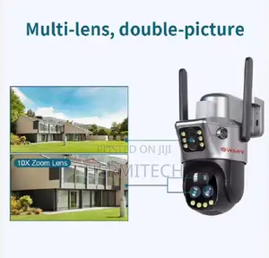 Built-in Siren Three Lens 2screens V380 6mp 10x Outdoor
