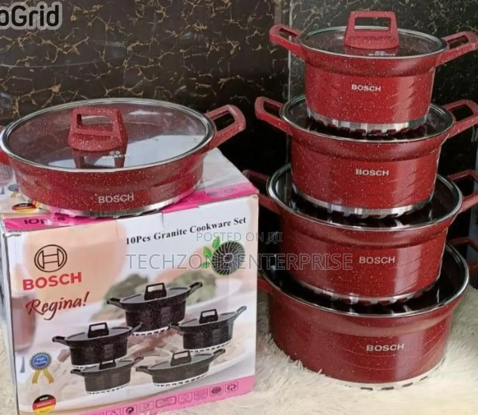 Bosch Cookware Set 10 PCS Available in Different Colors !