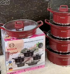Bosch 10 PCS Nonstick Granite Cookware Set ;