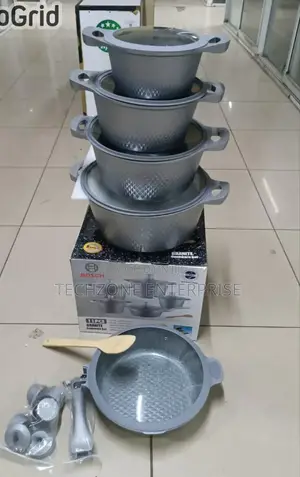 *_Bosch 11pc Cookware With Silicone Lid Cooking Stick*_