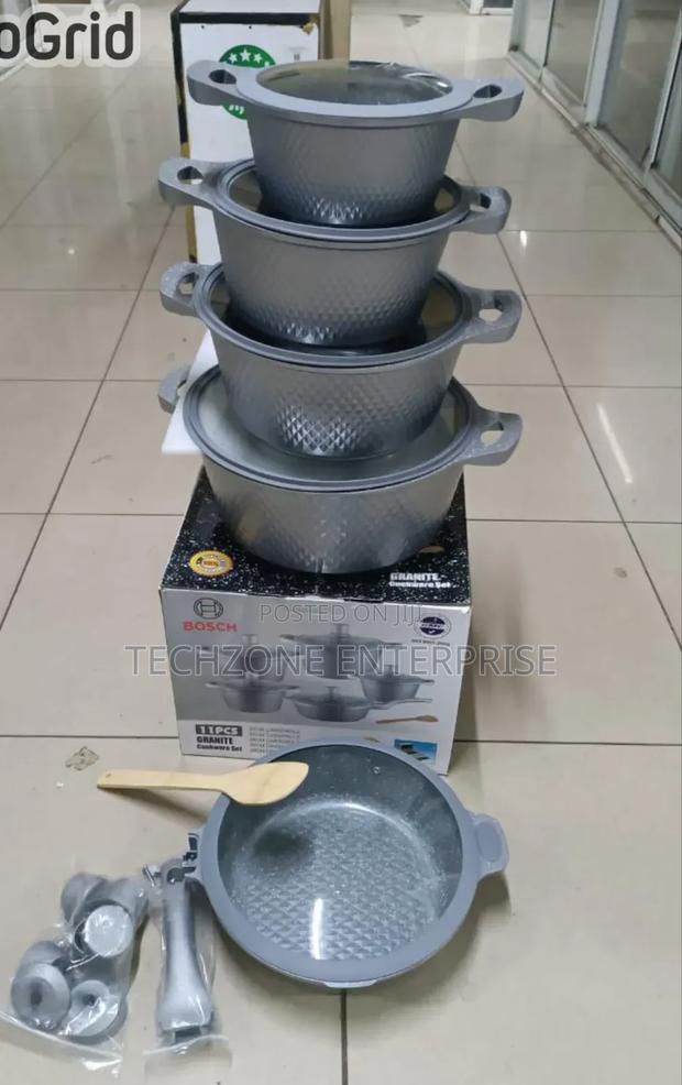 *_Bosch 11pc Cookware With Silicone Lid Cooking Stick*_