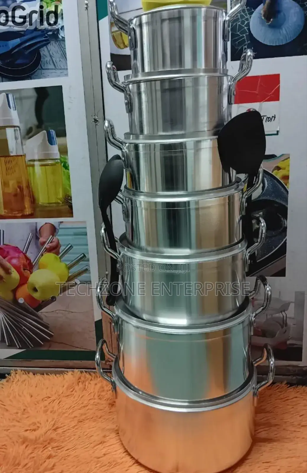 Heavy Duty Tornado 14-PCS Stainless Steel Cooking Pot Set