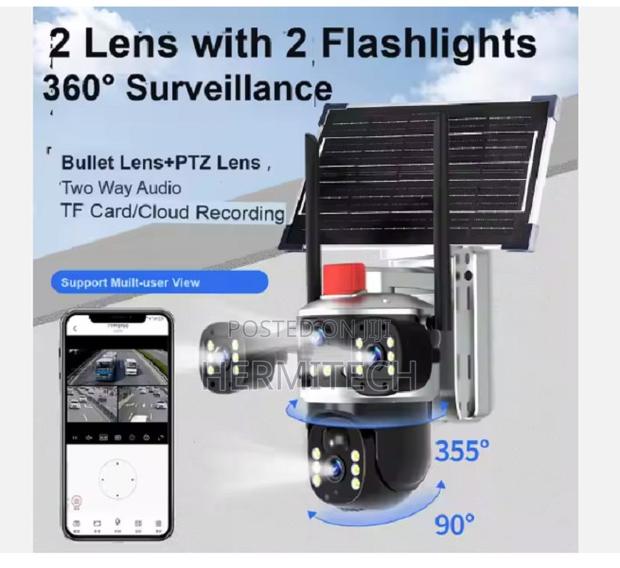 V380 Pro 3 Lens Outdoor Waterproof Security Camera Wireless - main view