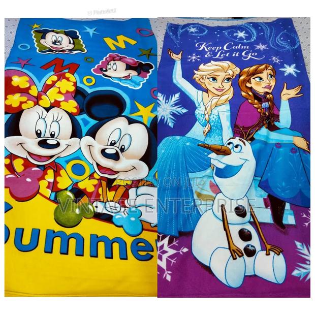 Cartoon Themed Kids Towel - main view