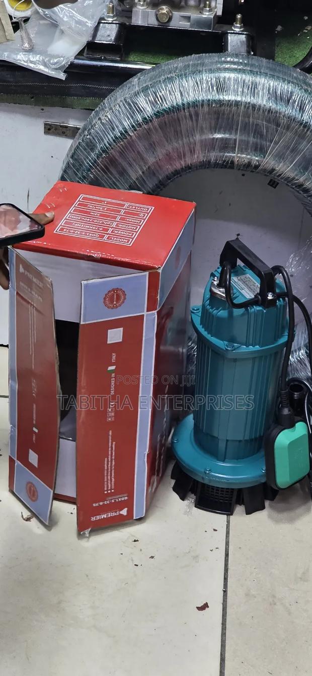 Submersible Water Pump +Braided Hosepipe  30mtr