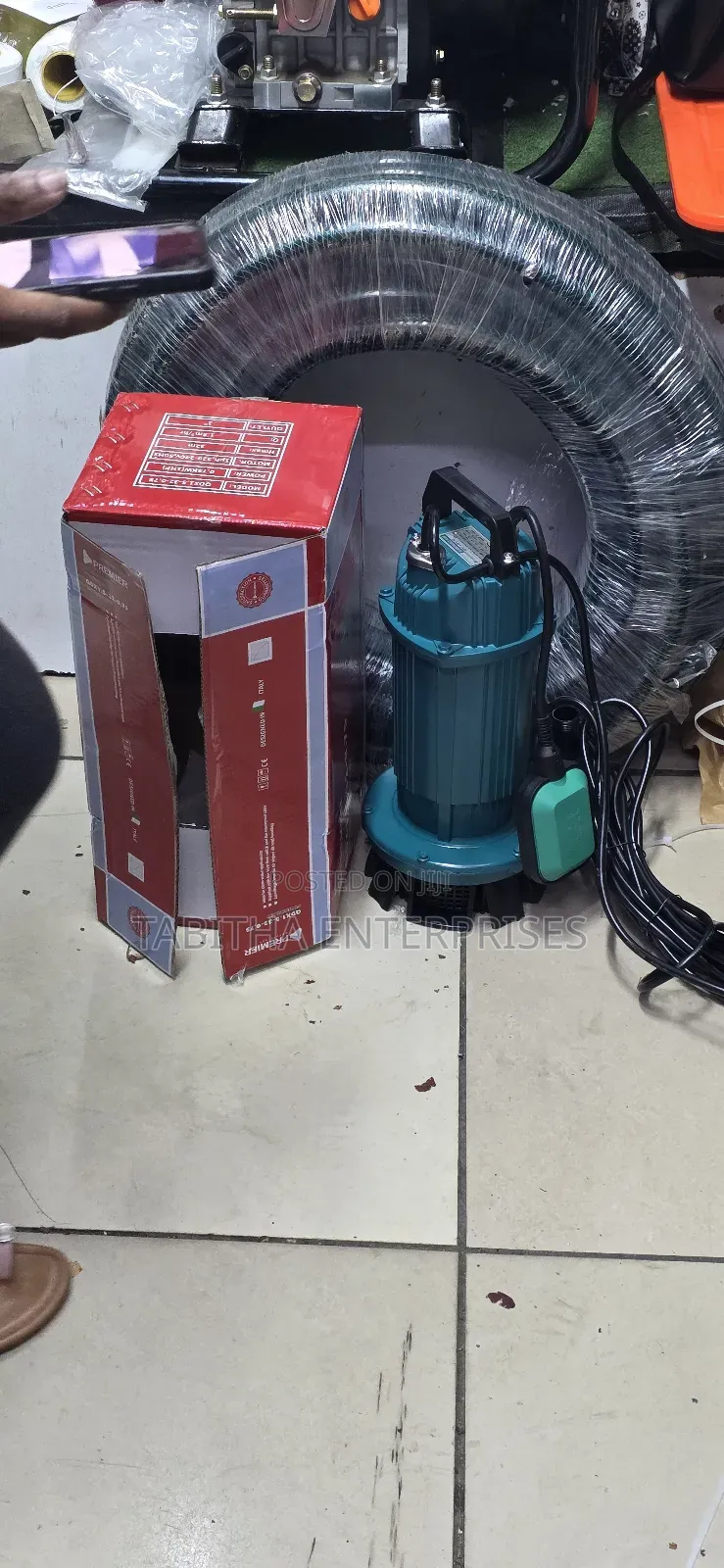Submersible Water Pump Plus Braided Hosepipe