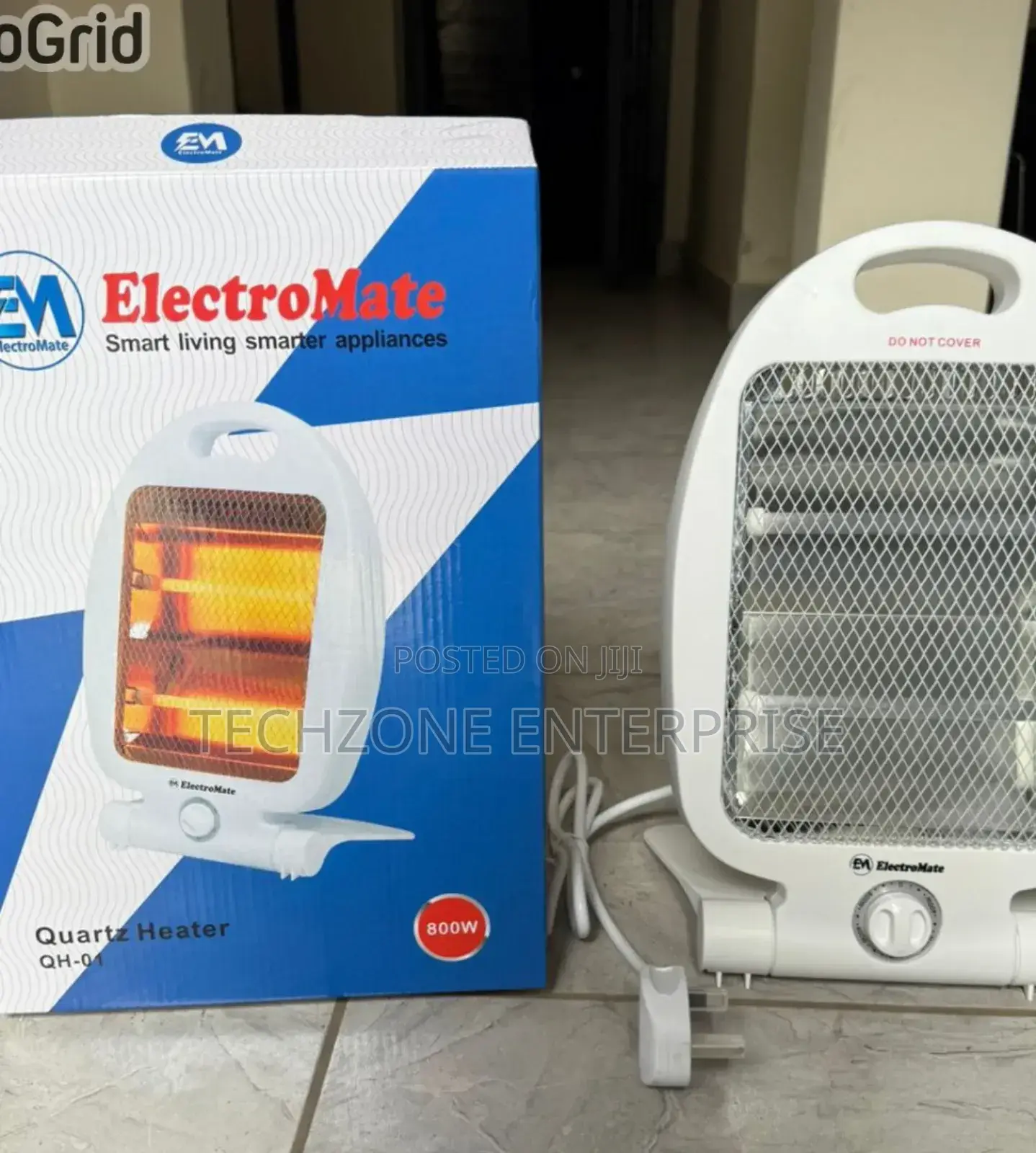 Electromate Quartz Room Heater Multiple Heat Settings