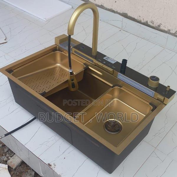 Modern Digital Multi-Function Stainless Steel Kitchen Sink - main view