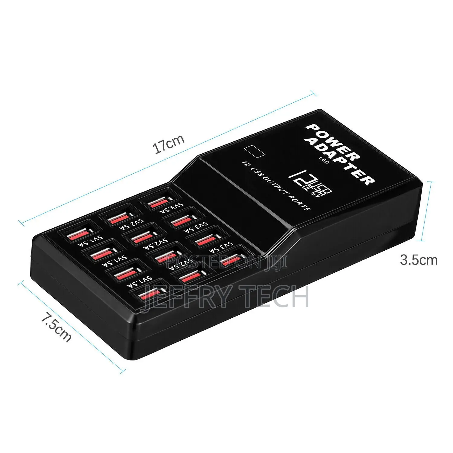 Multi 12 Port Usb Charging Station Hub Desktop Wall Mobile P