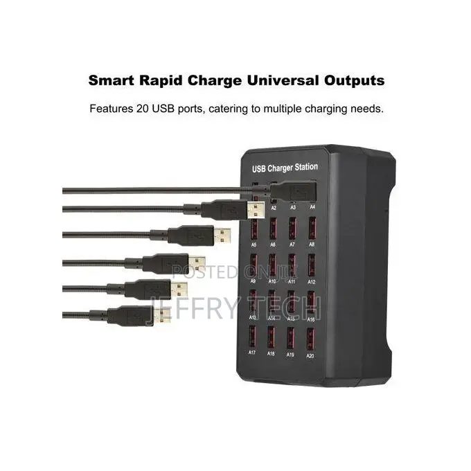 Usb Charger Block Multiple Ports 20port 100w Smart Usb