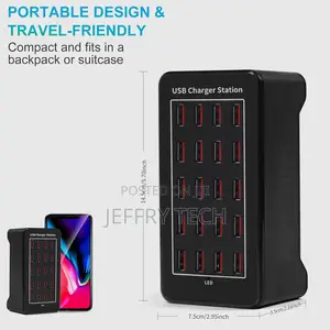 20-Port 100 W(20 A) Multiple Usb Charger Station,Riswojor E