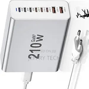 Usb C Charger Gan Usb C Power Supply 8 Port 210w
