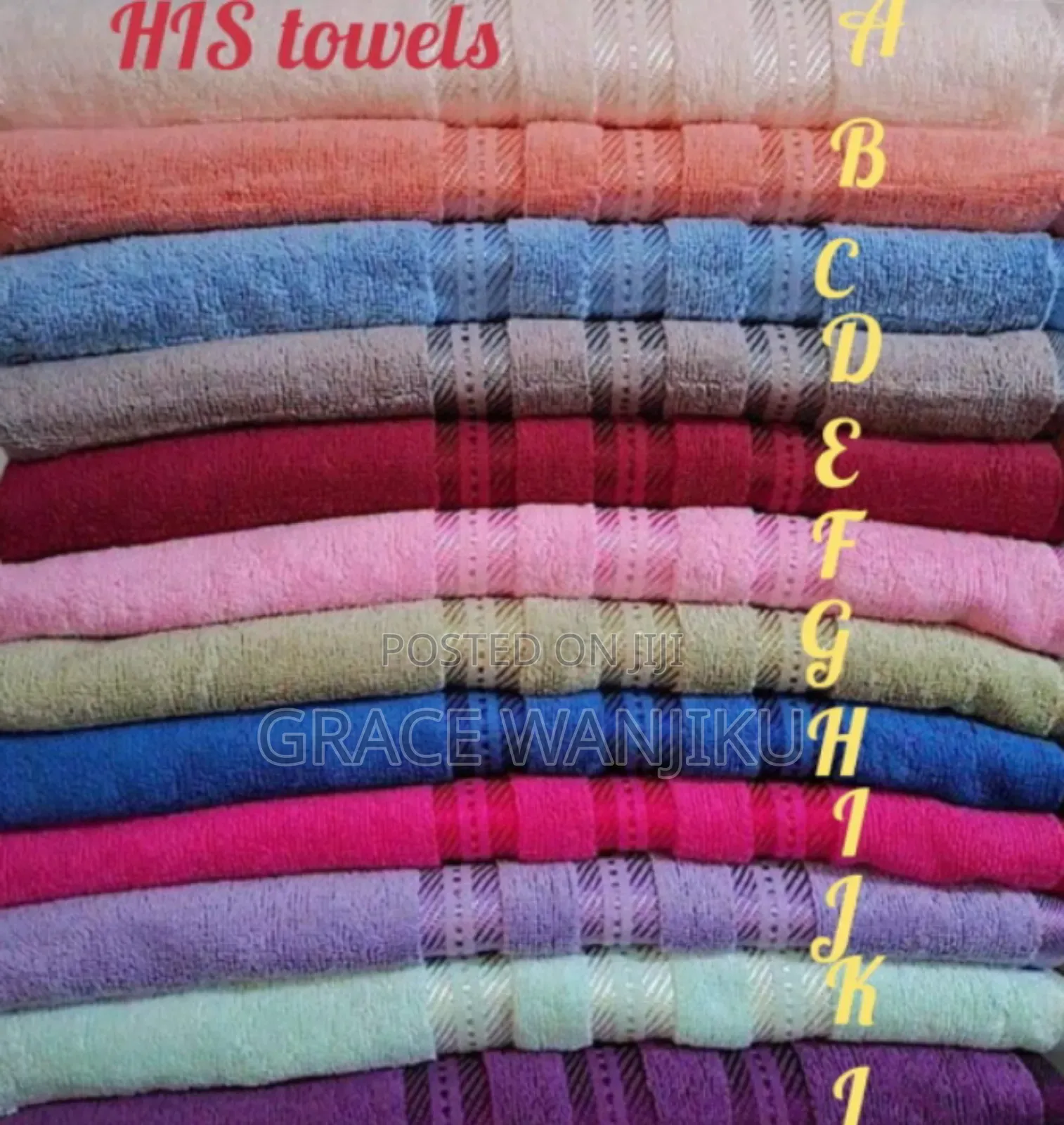 *His Coloured Towels