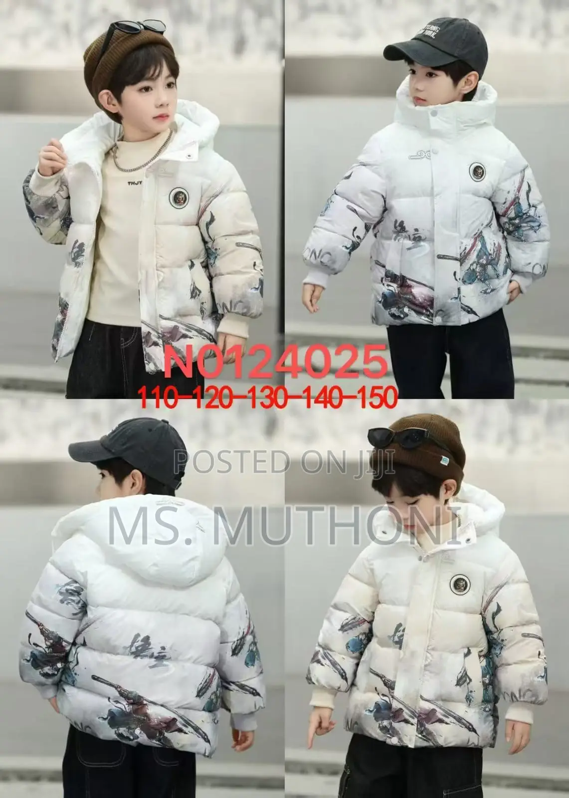 Kids Warm Heavy Turkey Jacket 2-10yrs