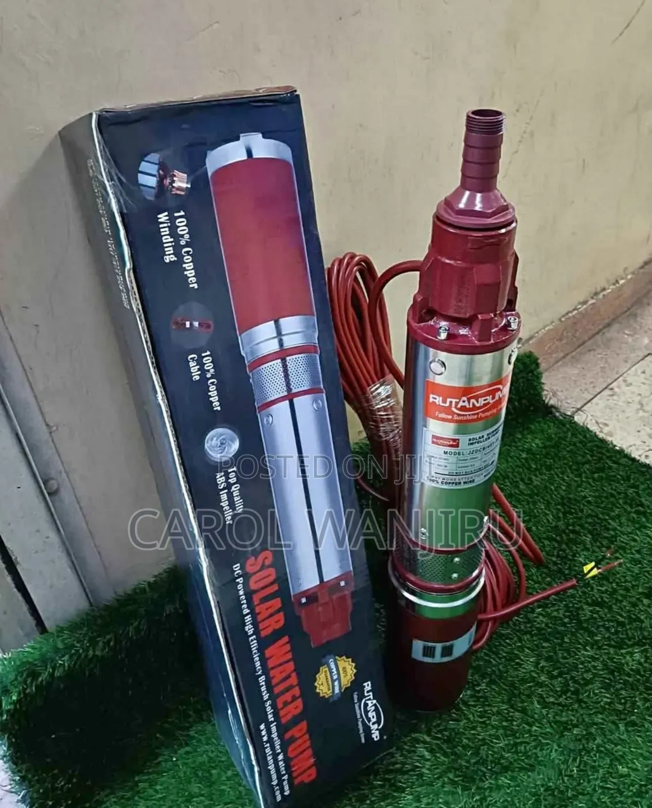 Solar Submersible Water Pump Rutan 400w 50m Head/ Rutan Pump